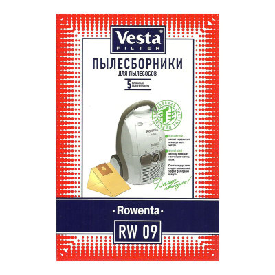 Мешки пылесборники для пылесосов Rowenta - Vesta RW 09, 4 шт
