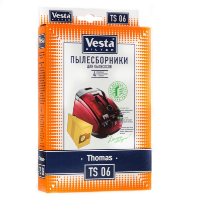 Мешки пылесборники для пылесосов Thomas - Vesta TS 06, 4 шт