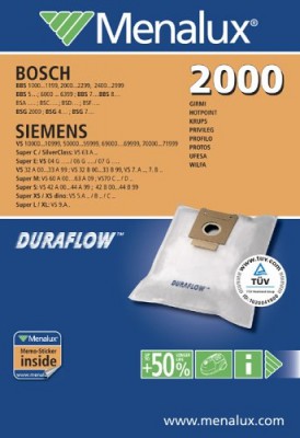 Мешки пылесборники для пылесосов Bosch, Siemens - Menalux 2000, 5 шт