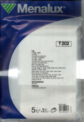 Мешки пылесборники для пылесосов LG - Menalux T202, 5 шт