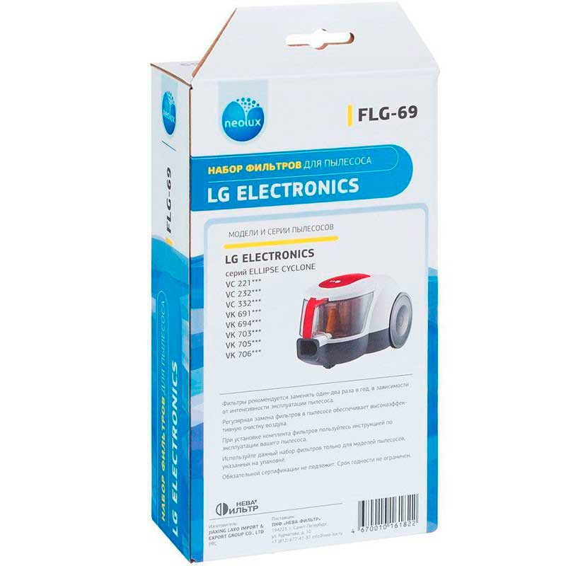 Купить  фильтров для пылесоса LG - Neolux FLG-69 за 460 руб. в .