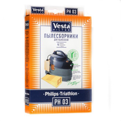 Мешки пылесборники для пылесосов Philips, Triathlon - Vesta PH 03