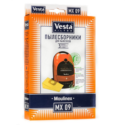 Мешки пылесборники для пылесоса Moulinex - Vesta MX 09, 5 шт