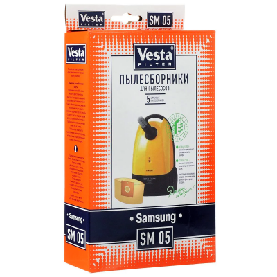 Мешки пылесборники для пылесосов Samsung - Vesta SM 05, 5 шт
