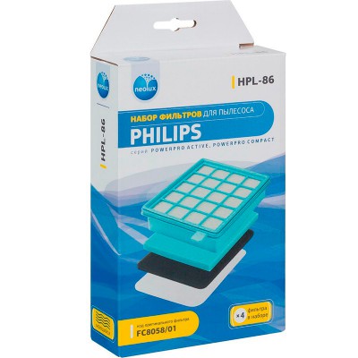 Набор фильтров для пылесосов Philips - Neolux HPL-86