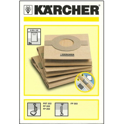 Мешки для полотера Karcher FP 303, арт. 6.904-128, 3 шт