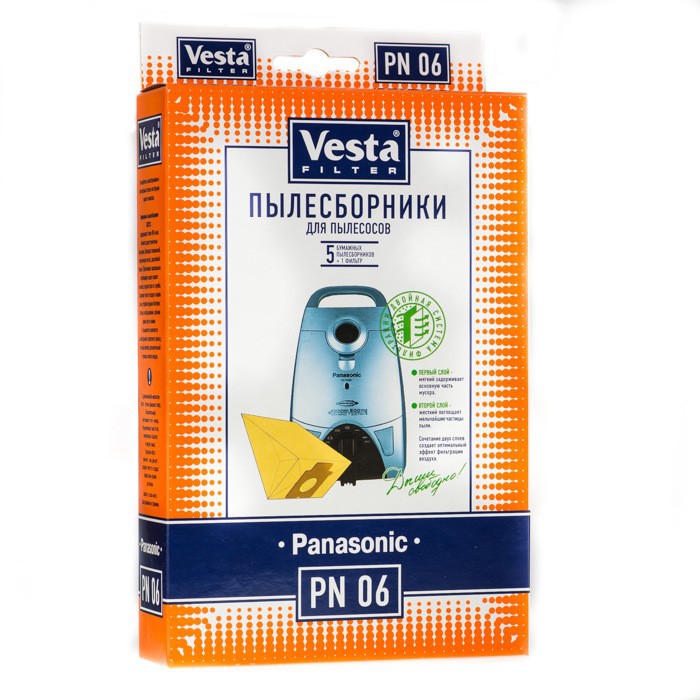 Купить Мешки пылесборники для пылесосов Panasonic - Vesta PN 06 за 300 .