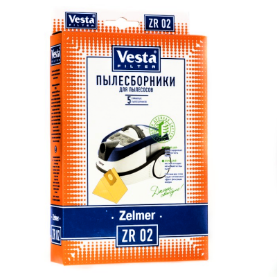 Мешки пылесборники для пылесосов Zelmer - Vesta ZR 02, 5 шт