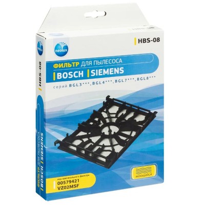 Фильтр моторный для пылесоса Bosch, Simens, арт. Neolux HBS-08