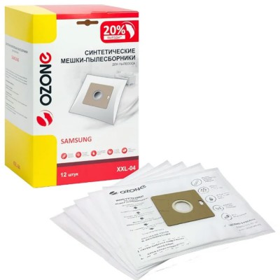 Мешки пылесборники Ozone XXL-04 для пылесоса Samsung, 12 шт.
