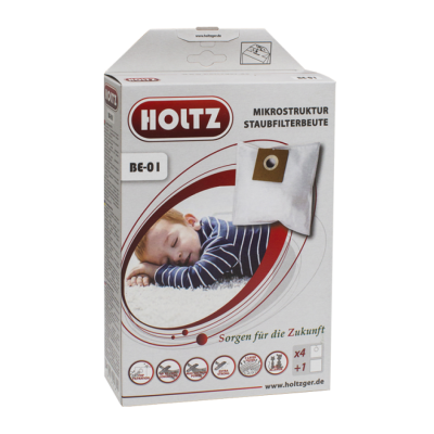 Мешки пылесборники для пылесосов Bork, Zelmer - Holtz BE-01, 4 шт