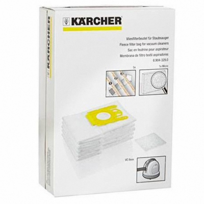 Мешки пылесборники для пылесоса Karcher VC 6100, VC 6200, VC 6300, арт. 6.904-329, 5 шт