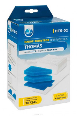 Набор HEPA фильтров для пылесоса Thomas - Neolux HTS-02