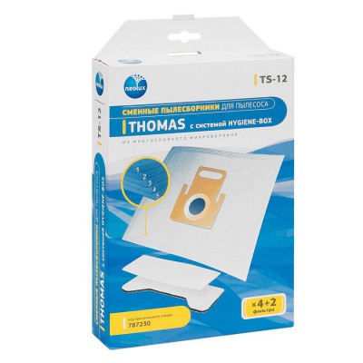 Мешки пылесборники для пылесоса Thomas - Neolux TS-12, 4 шт