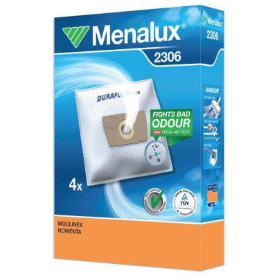 Мешок пылесборник для пылесосов Rowenta, Moulinex - Menalux 2306, 4 шт